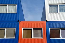 Shipping container student housing