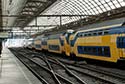 Amsterdam Centraal Station with train