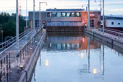 Lock on Rhine-Main-Danube-Canal