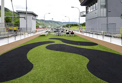 Minigolf course on EMERALD STAR