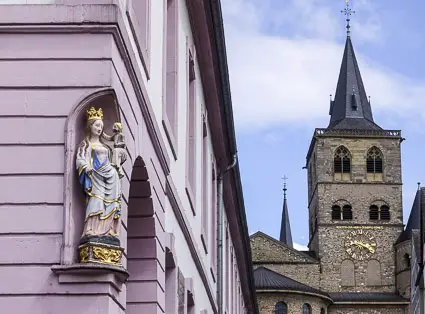 Madonna statue in Trier, Germany