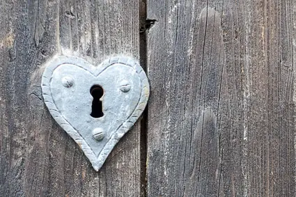 Heart-shaped lock in Nuremberg's city walls