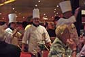 Parade of Chefs in dining room