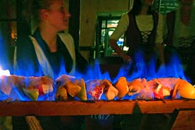 Lutherstuben flaming dessert