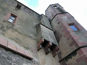 Medieval privy at Heidelberg Castle