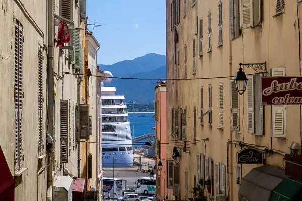 Silversea SILVER SPIRIT in Ajaccio, Corsica.