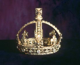 Queen Victoria's Small Diamond Crown, Tower of London Crown Jewels exhibit