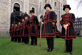 Yeoman Warders (Beefeaters) at Tower of London