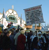 Evangelist at Munich Oktoberfest