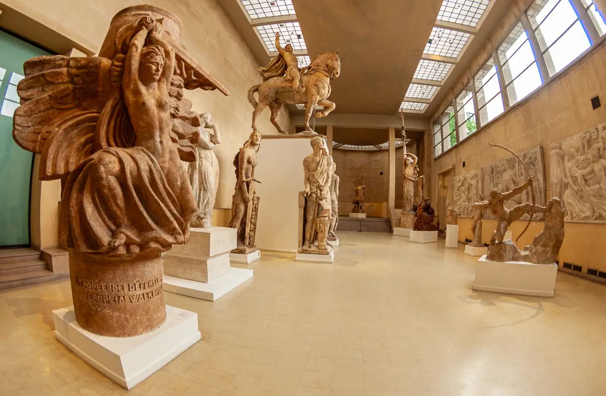 Great Hall of the Musee Bourdelle, Paris.