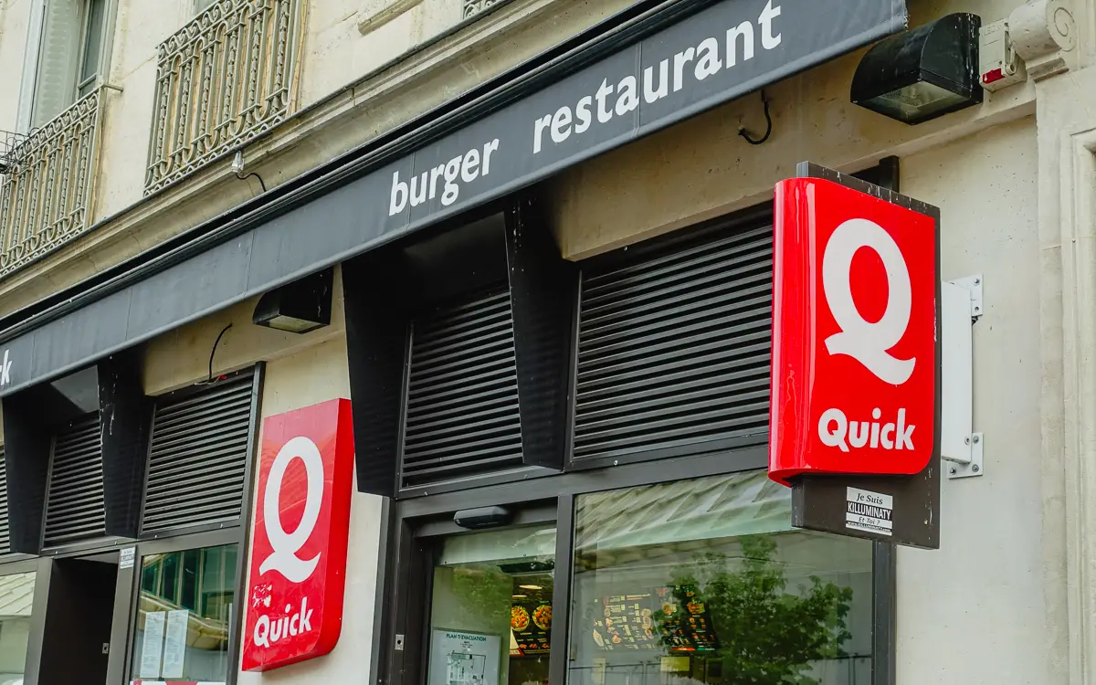 Quick Burger restaurant in Paris, France.