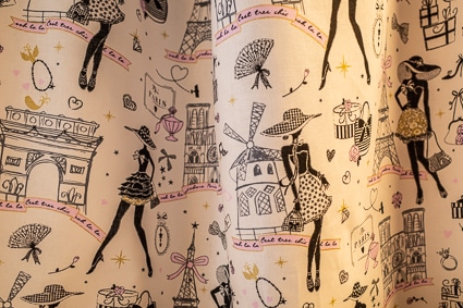 '50s fabric at Dreyfus in the Marché Saint-Pierre