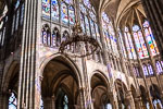 Interior of Saint-Denis Basilica Cathedral