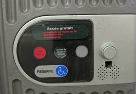Paris sanisette public toilet control panel