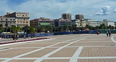 Civitavecchia waterfront promenade