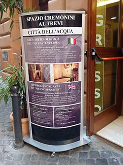 La Citt&agrave; dell'Acqua entrance sign