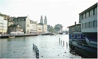 Z&uuml;rich, Zurich, Switzerland, Limmat River