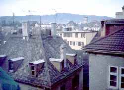 Zürich rooftops from Hotel Du Th��tre.