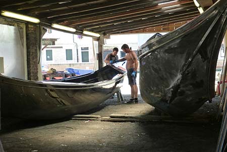 Artisans in the San Trovaso boatyard