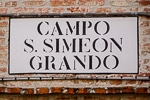 Campo San Simeon Grande sign