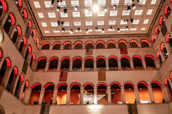 Fondaco dei Tedeschi, Venice, Italy - view of interior courtyard.