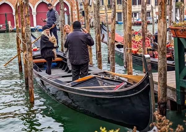 Traghetto in Venice, Italy.