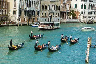 Gondolas on Grand Canal